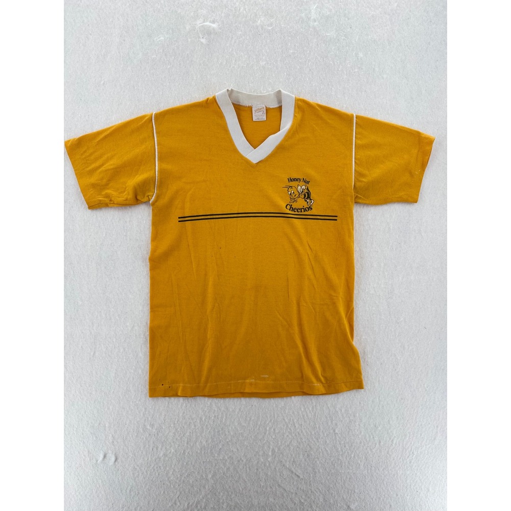 Sportswear - VTG Honey Nut Cheerios Ringer T-Shirt - Yellow - M - Unisex